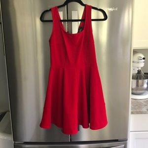 Red skater dress from Lulus